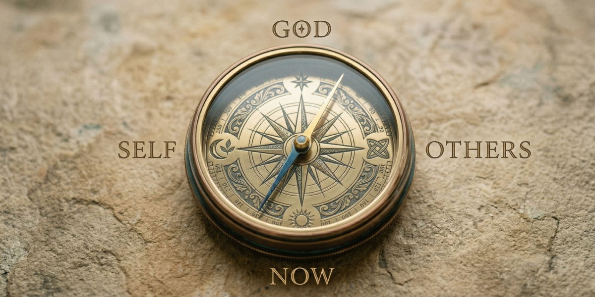 The Love Compass — God, Self, Others, Now